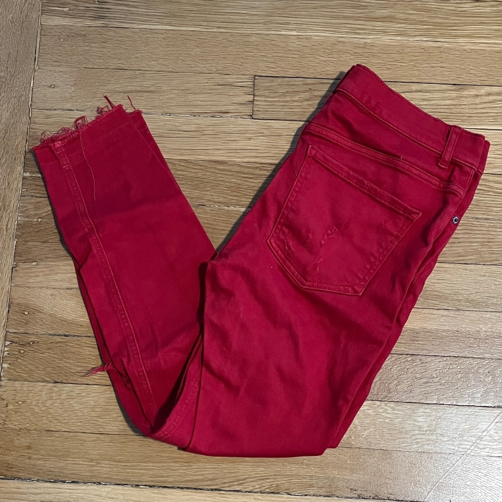 Women's Red Jeans